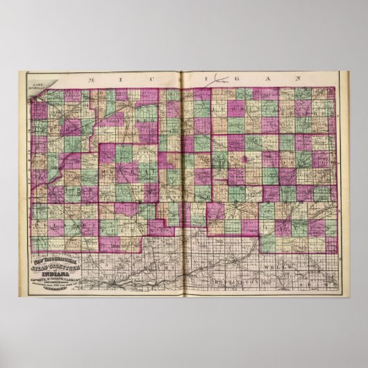 La Porte County en St Joseph County Poster (Voorkant)