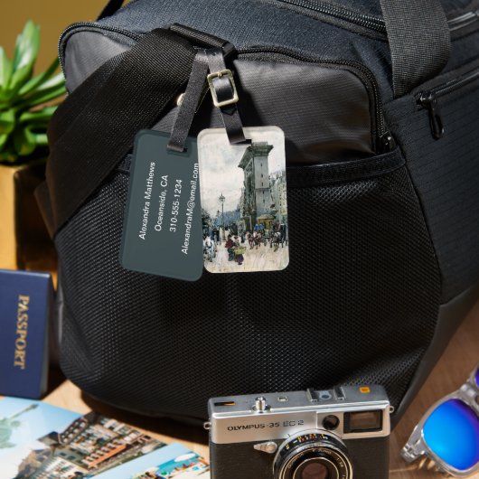 La Porte de San Denis Bagagelabel (Voorkant /achterkant)