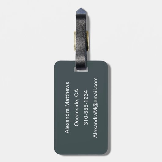 La Porte de San Denis Bagagelabel (Achterkant verticaal)