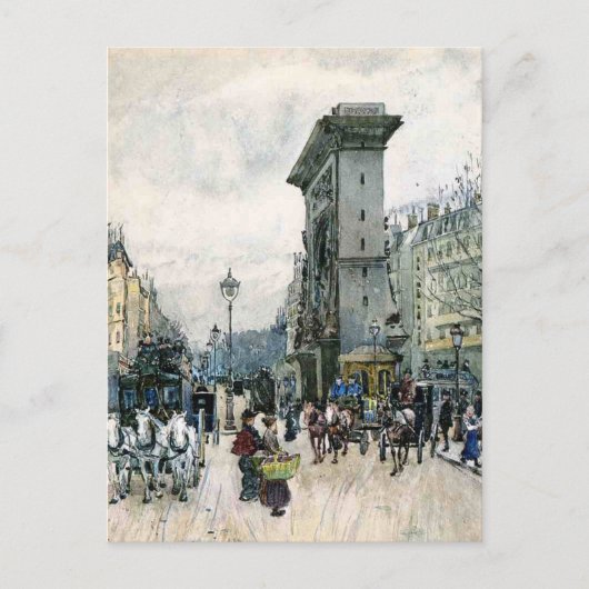 La Porte de San Denis Briefkaart (Voorkant)