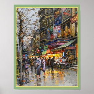 La Porte Saint-Martin Parijs Poster