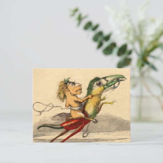 La Poursuite (Chase) Briefkaart (Staand voorkant)