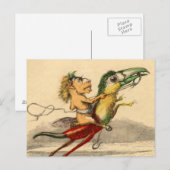 La Poursuite (Chase) Briefkaart (Voorkant / Achterkant)