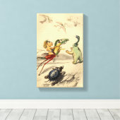 La Poursuite (Chase) Canvas Afdruk (Insitu (Houten vloer))