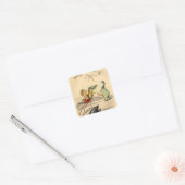 La Poursuite (Chase) Vierkante Sticker (Envelop)