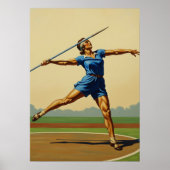 LA POUSSÉE DU JAVELOT (De stuwkracht van de speren Poster (Voorkant)