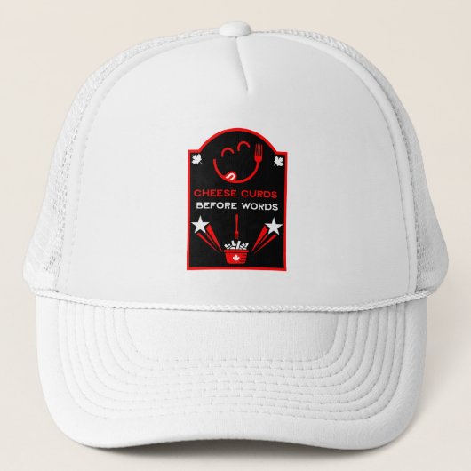 La Poutine Canadees Voedsel Festival Trucker Pet (Voorkant)