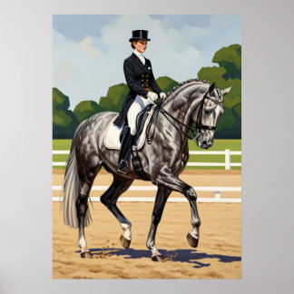 LA PRÉCISION DU DRESSAGE (De precisie van de dress Poster