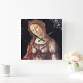 La Primavera door Sandro Botticelli Vierkante Klok (Huis)