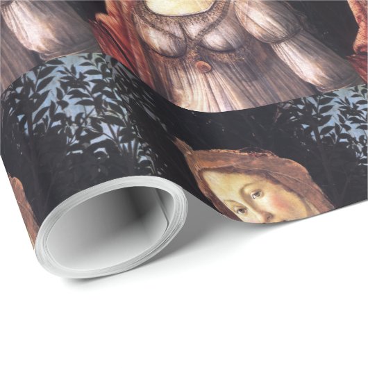 La Primavera in detail door Sandro Botticelli Cadeaupapier (Rol Hoek)