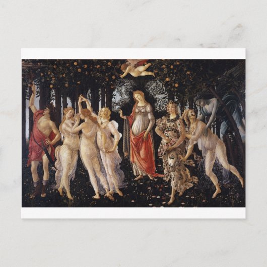 La Primavera (Lente) van Sandro Botticelli Briefkaart (Voorkant)