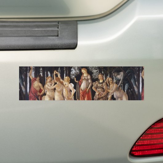 La Primavera (Lente) van Sandro Botticelli Bumpersticker (Op auto)