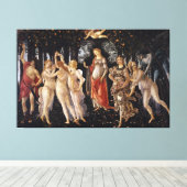 La Primavera (Lente) van Sandro Botticelli Canvas Afdruk (Insitu (Houten vloer))