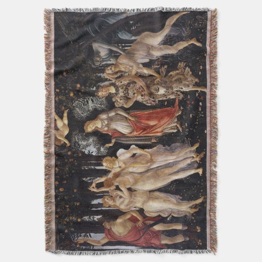 La Primavera (Lente) van Sandro Botticelli Deken (Voorkant Verticaal)