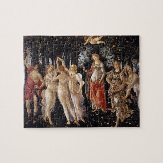 La Primavera (Lente) van Sandro Botticelli Legpuzzel (Horizontaal)