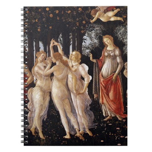 La Primavera (Lente) van Sandro Botticelli Notitieboek (Voorkant)
