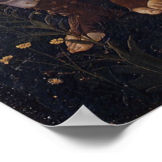 La Primavera (Lente) van Sandro Botticelli Poster (Hoek)