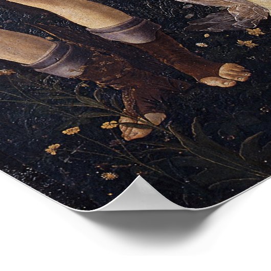 La Primavera (Lente) van Sandro Botticelli Poster (Hoek)