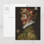 La Primavera van Giuseppe Arcimboldo (1563) Briefkaart (Voorkant / Achterkant)