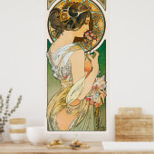 La primevère France  Wall Art Nouveau 1899 Poster (Keuken)