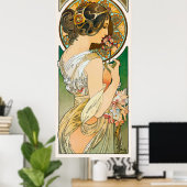 La primevère France  Wall Art Nouveau 1899 Poster (Thuiskantoor)
