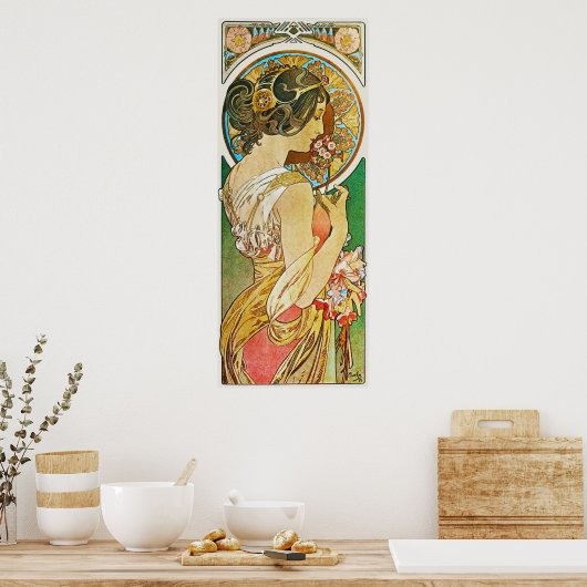 La Primevere, Mucha Poster (Keuken)