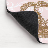 La Princepessa Pink and Chocolate Crown Mousepad Muismat (Hoek)
