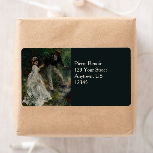 La Promenade Pierre-Auguste Renoir 1870 Etiket (Insitu)