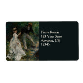 La Promenade Pierre-Auguste Renoir 1870 Etiket (Voorkant)
