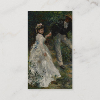 La Promenade, Pierre-Auguste Renoir 1870 Visitekaartje