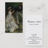 La Promenade, Pierre-Auguste Renoir 1870 Visitekaartje (Voorkant / Achterkant)