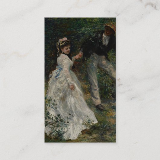 La Promenade, Pierre-Auguste Renoir 1870 Visitekaartje (Voorkant)