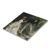 La Promenade Renoir Impressionisme Schilderkunst Tegeltje (Zijkant)