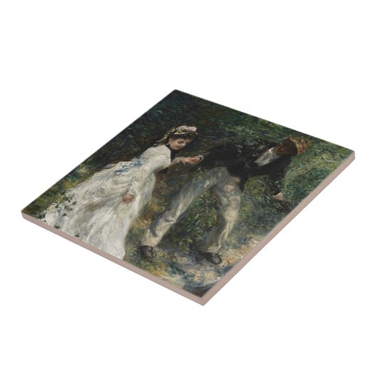 La Promenade Renoir Impressionisme Schilderkunst Tegeltje (Zijkant)