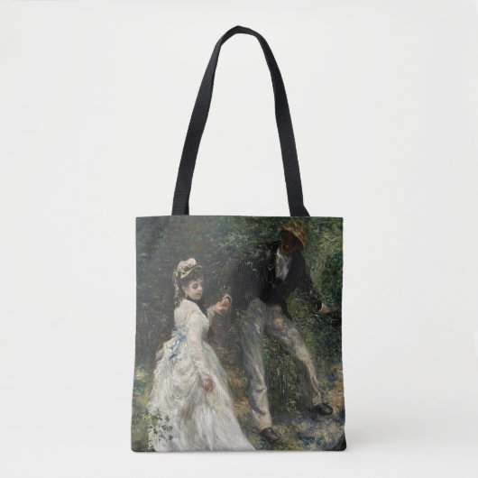 La Promenade Renoir Impressionisme Schilderkunst Tote Bag (Voorkant)