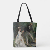 La Promenade Renoir Impressionisme Schilderkunst Tote Bag (Achterkant)
