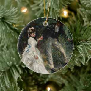 La Promenade Renoir Impressionist Painting Art Keramisch Ornament