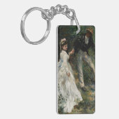 La Promenade Renoir Impressionist Painting Art Sleutelhanger (Voorkant Links)