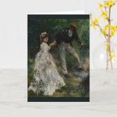 La Promenade van Pierre-Auguste Renoir 1870 Kaart (Gele Bloem)