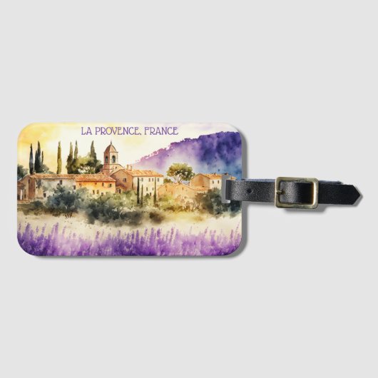 La Provence Frankrijk Schilderij Bagagelabel (Voorkant (horizontaal))