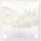 La Provence Frankrijk Schilderij Glazen Onderzetter (Achterkant)