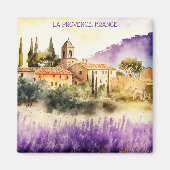 La Provence Frankrijk Schilderij Magneet (Voorkant)