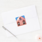 La Purisima Mission Bells Vierkante Sticker (Envelop)