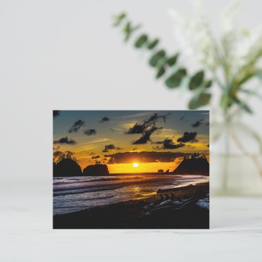 La Push Sunset Briefkaart (Staand voorkant)