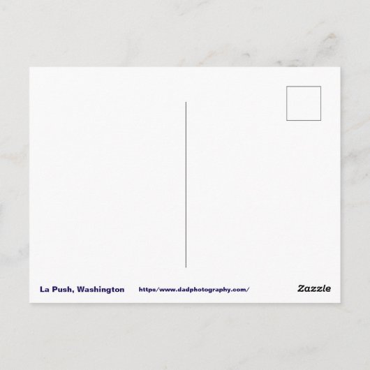 La Push Sunset Briefkaart (Achterkant)