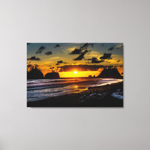 La Push Sunset Canvas Afdruk