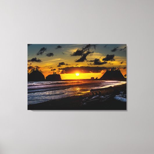 La Push Sunset Canvas Afdruk (Voorkant)