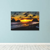 La Push Sunset Canvas Afdruk (Insitu (Houten vloer))