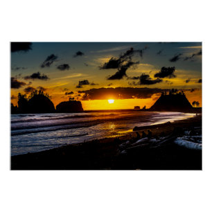 La Push Sunset Glossy Perfect Poster