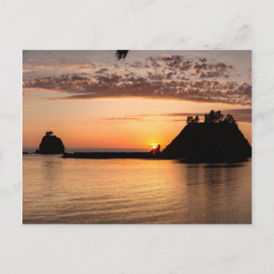 La Push, Washington. Panorama Briefkaart